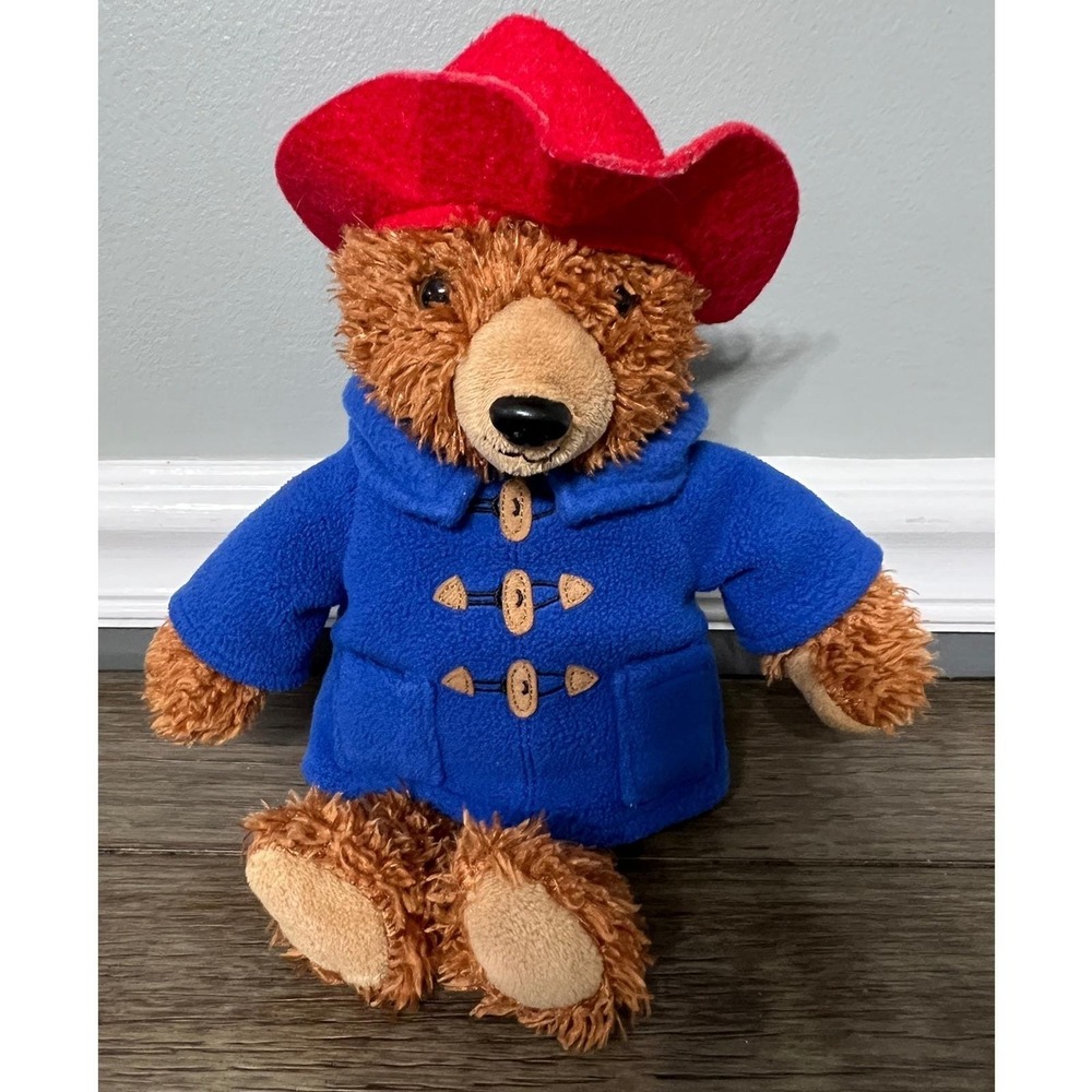 Yottoy Paddington Bear Plush Toy‎ Red Hat Blue Coat Stuffed Animal Kids